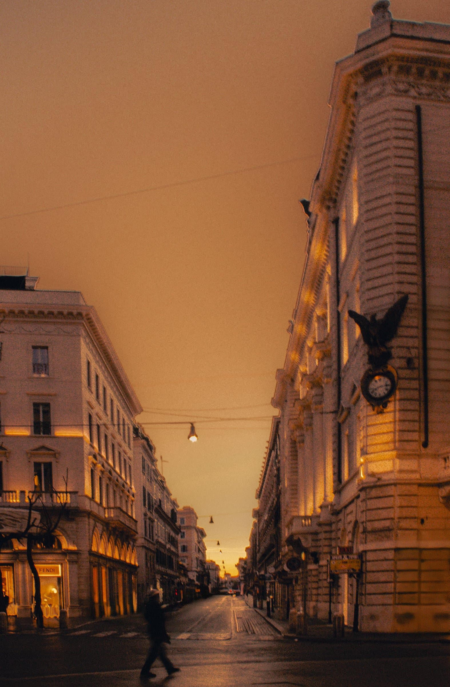 Roma, Golden Hour, 2020 — Archival pigment print by Daniel Montero, Rome