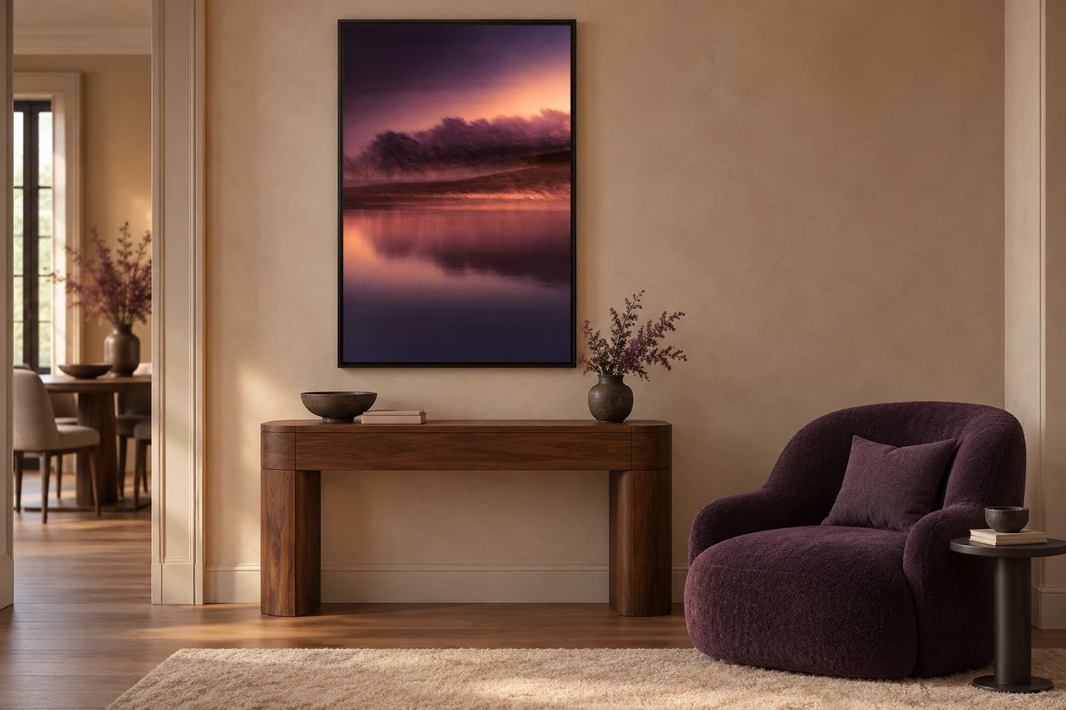 Illustrative interior setting for Violet Shore