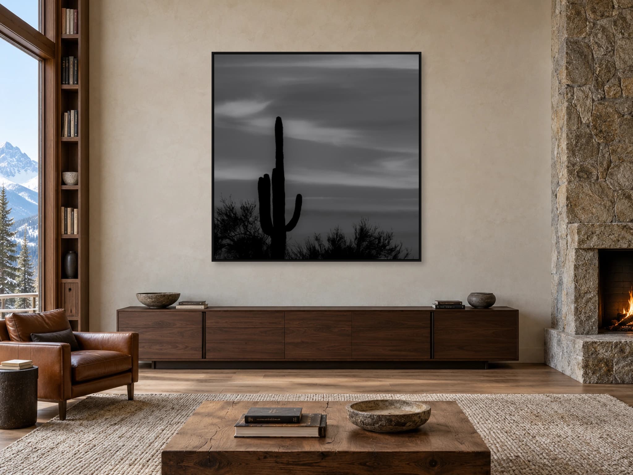 Illustrative interior setting for Cactus, Open Sky