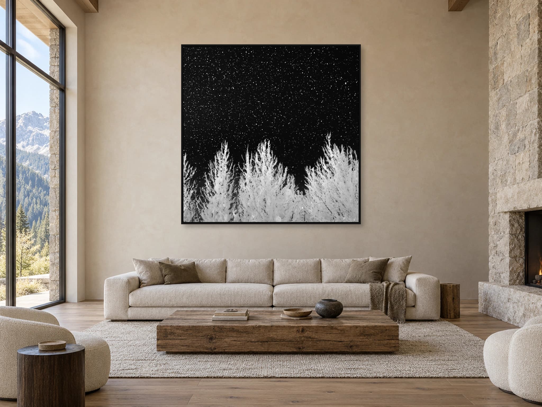 Illustrative interior setting for Frost and Stars