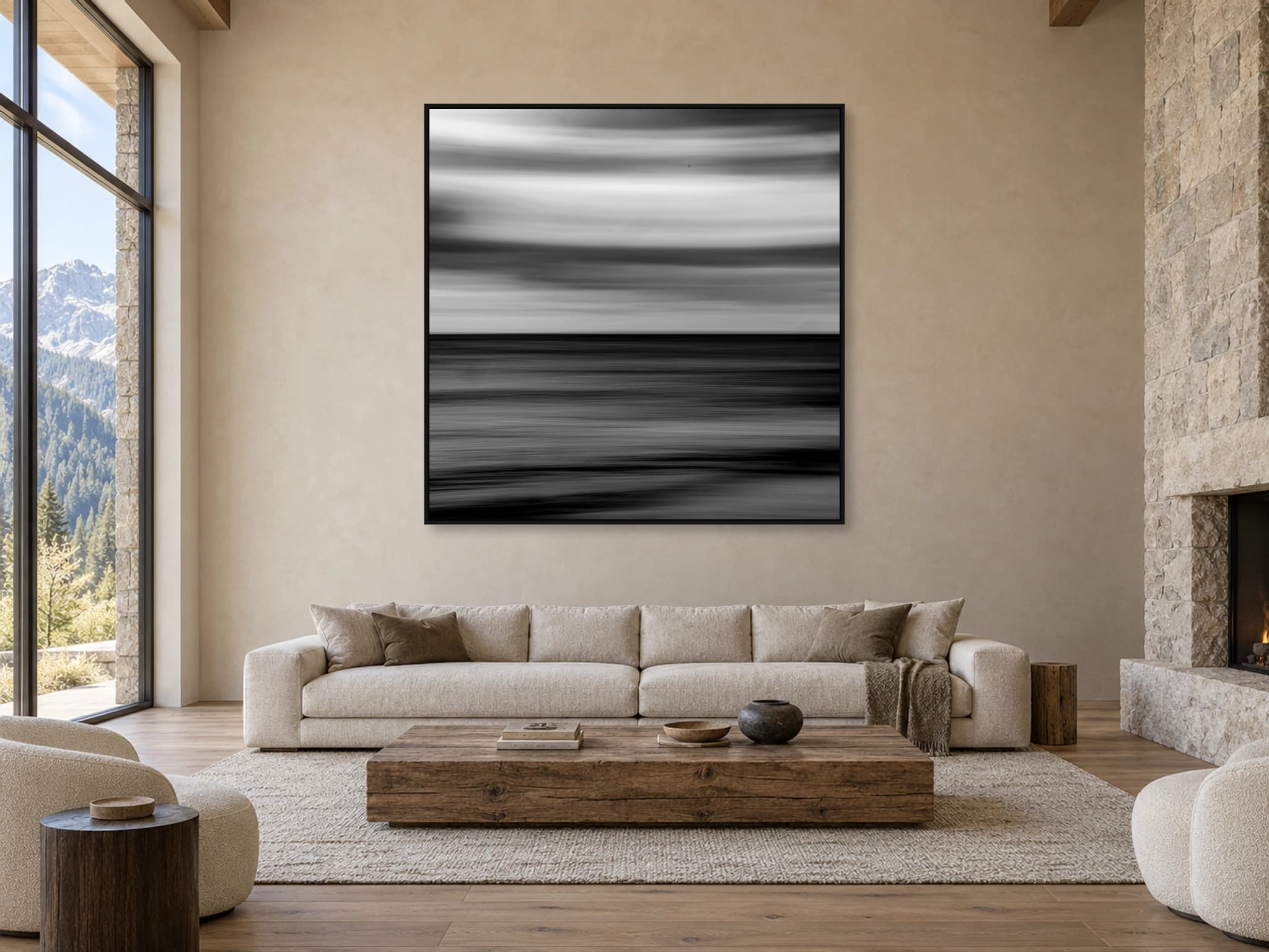 Illustrative interior setting for Grey Horizon