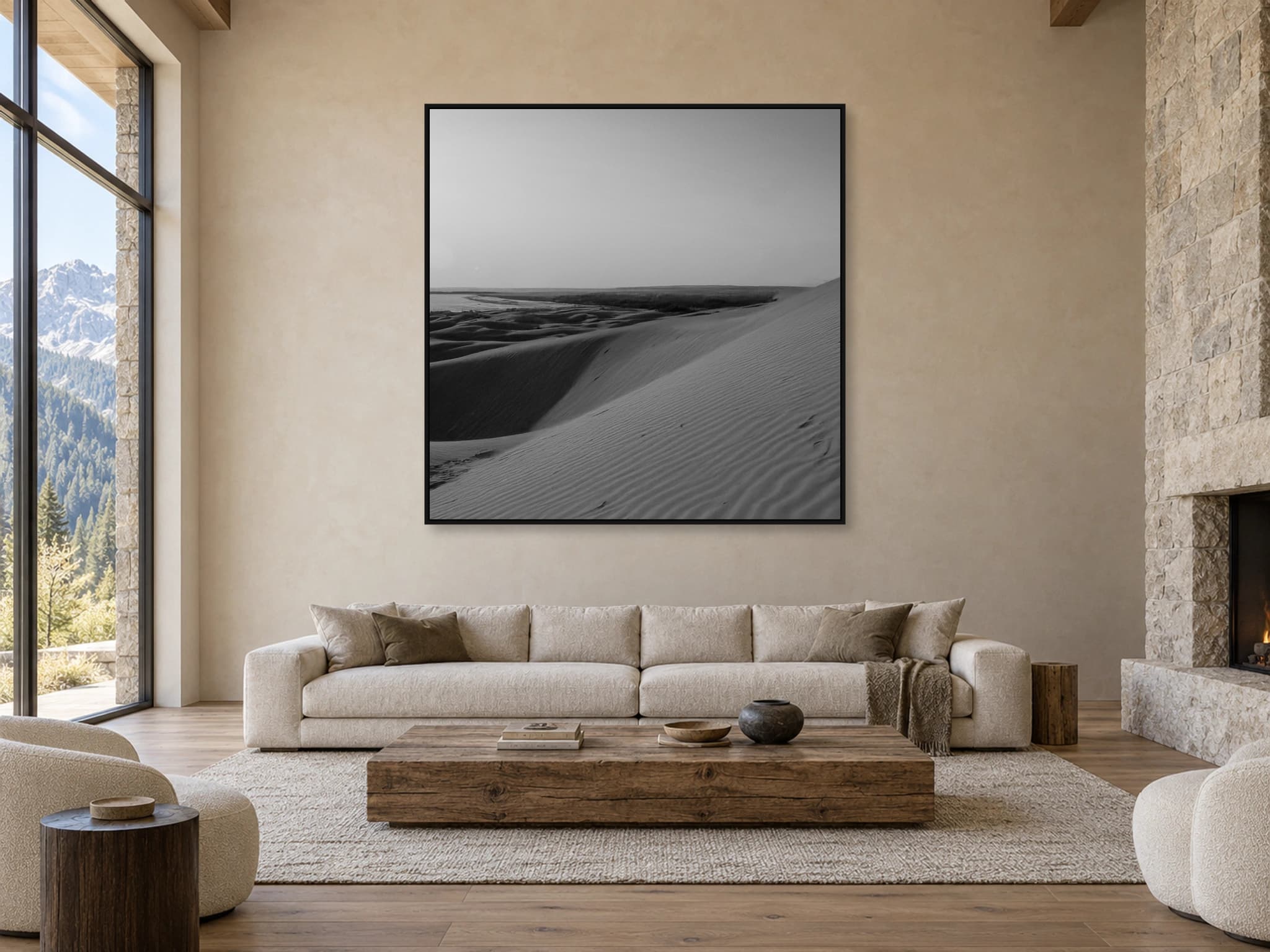 Illustrative interior setting for Wind on the Dune