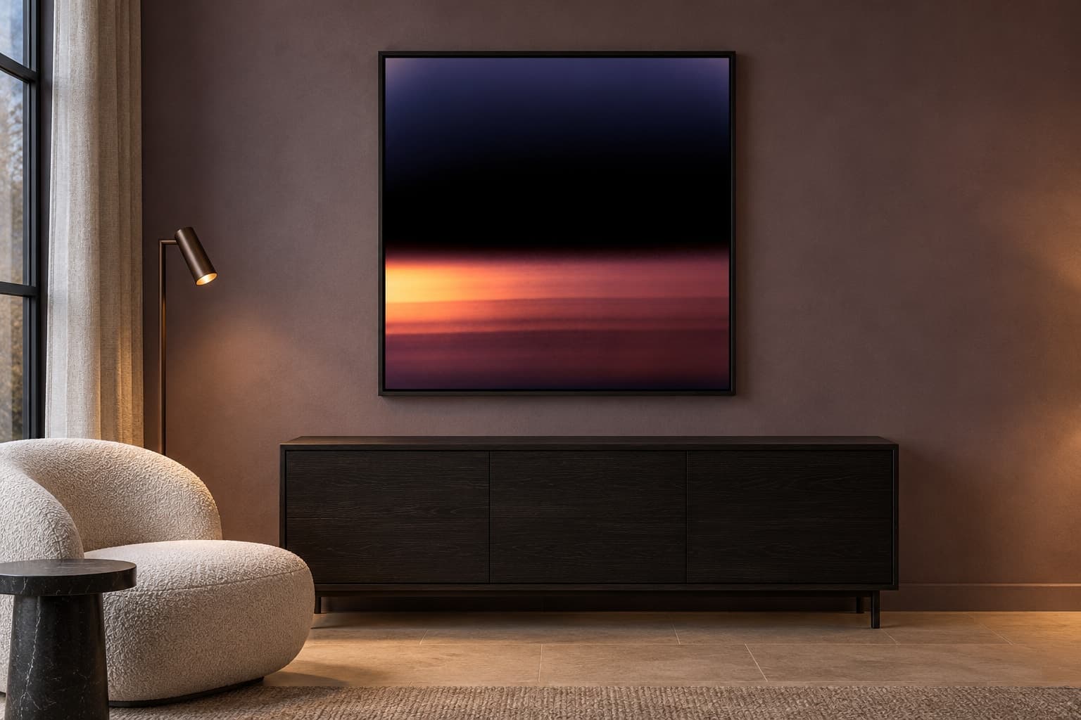 Illustrative interior setting for Ember, Violet
