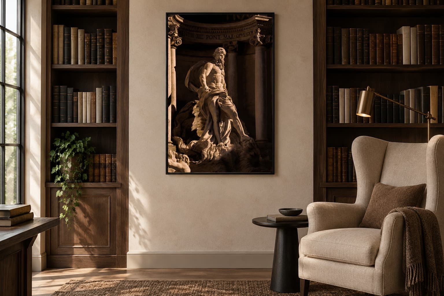 Illustrative interior setting for Figure in Stone