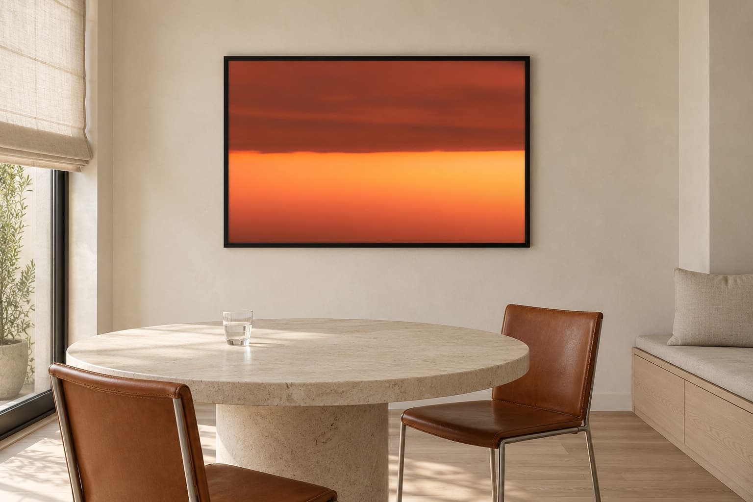 Illustrative interior setting for Orange Divide