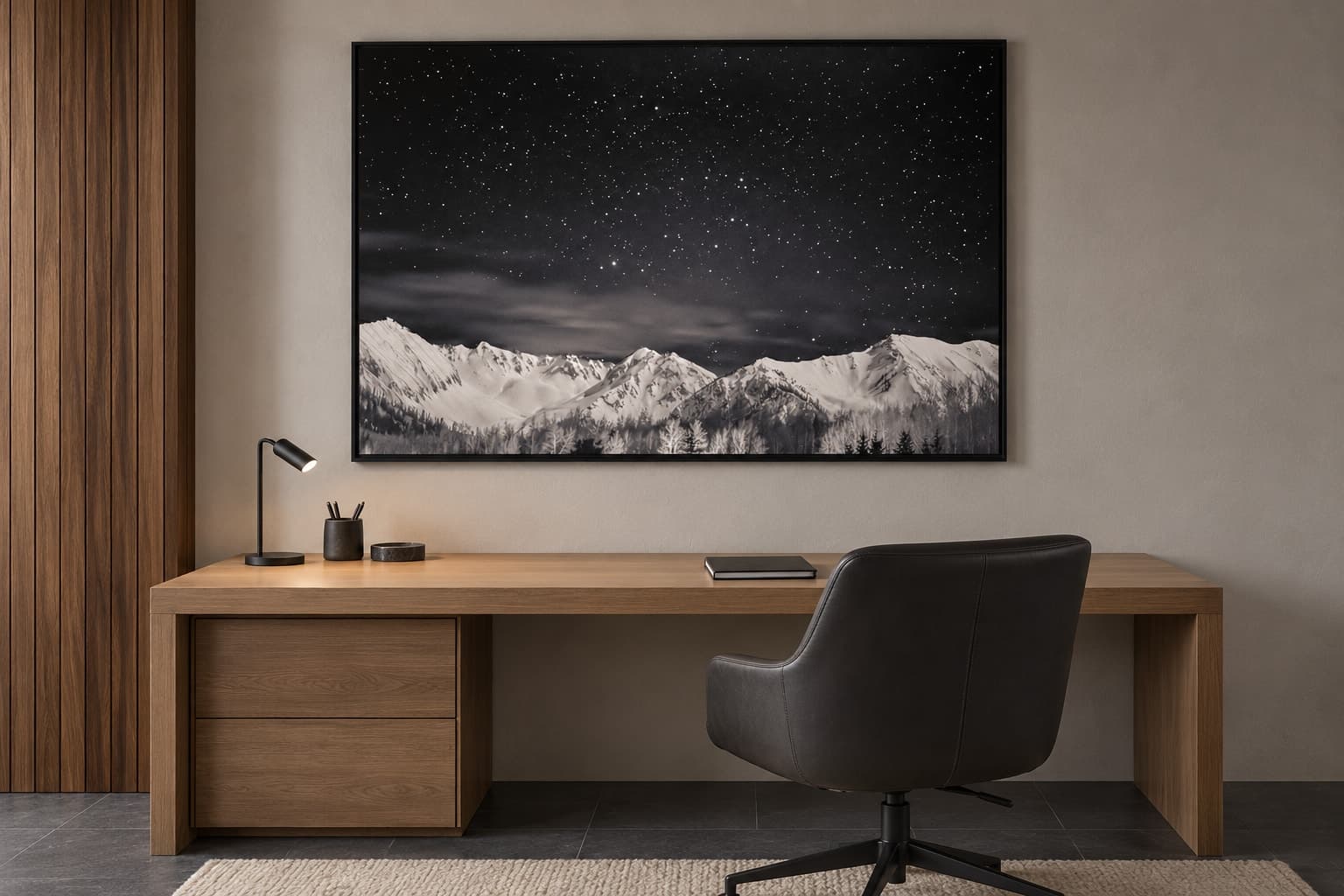Illustrative interior setting for Ridge, Open Sky