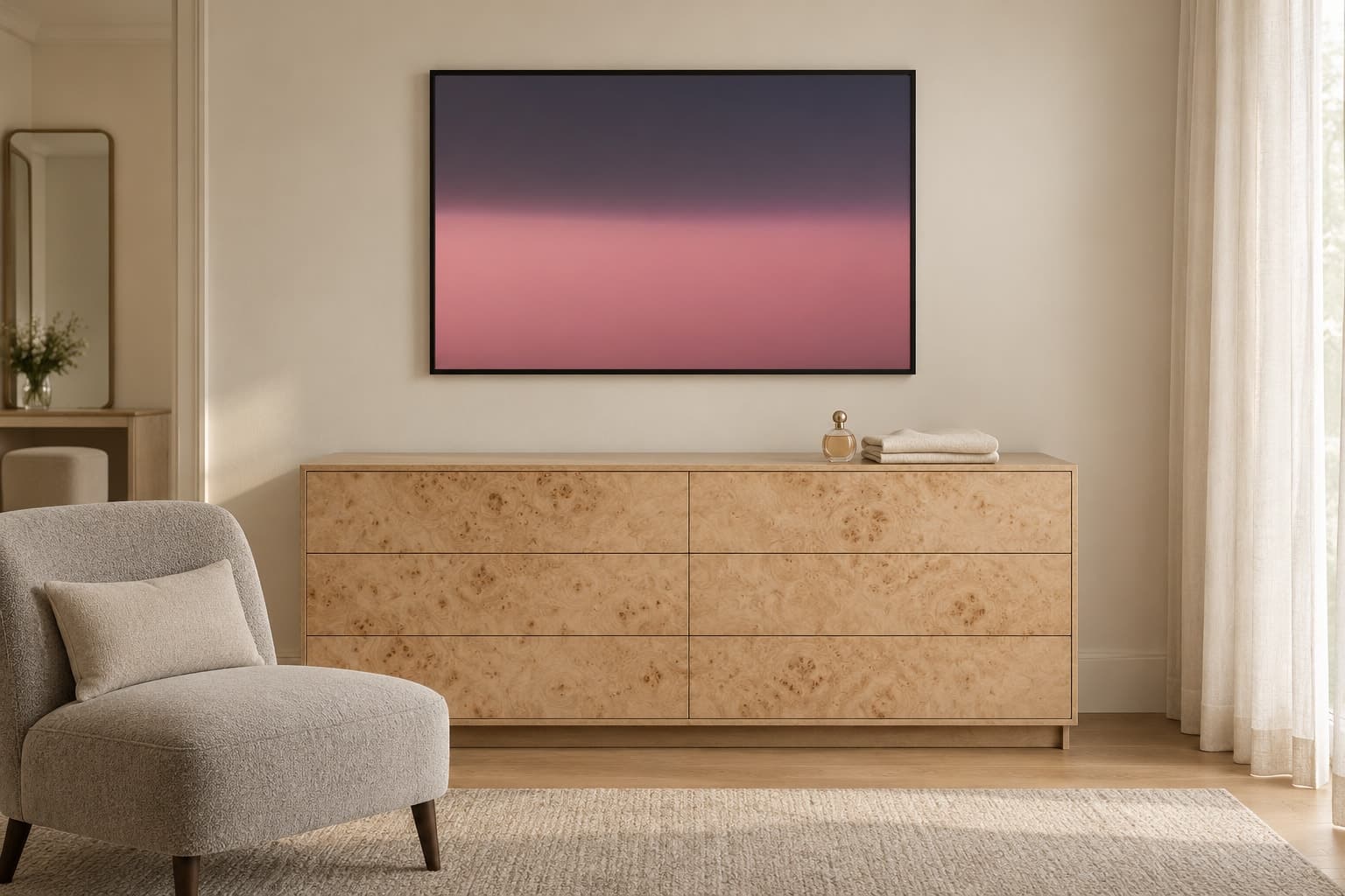 Illustrative interior setting for Rose Field