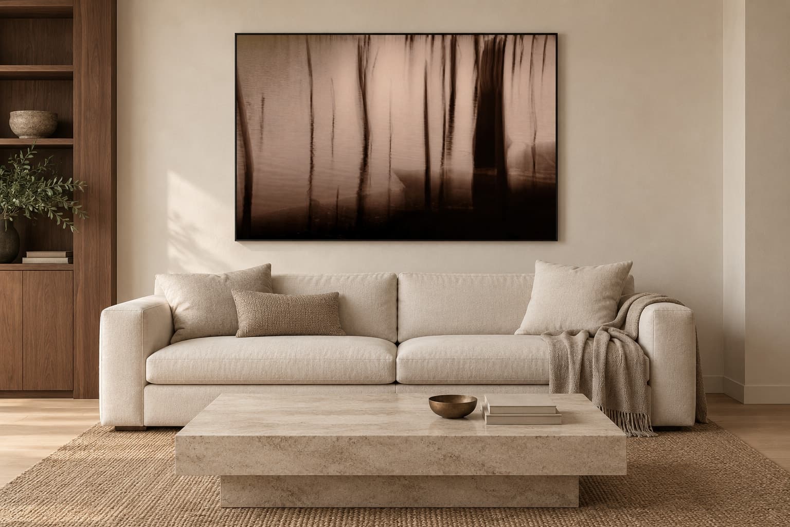 Illustrative interior setting for Standing Water