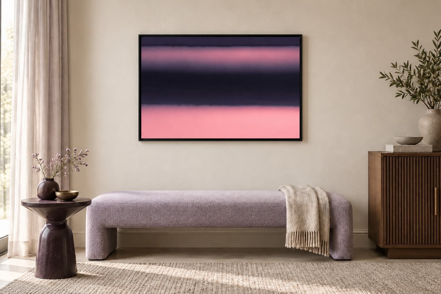 Illustrative interior setting for Two Rose Bands — Close Study