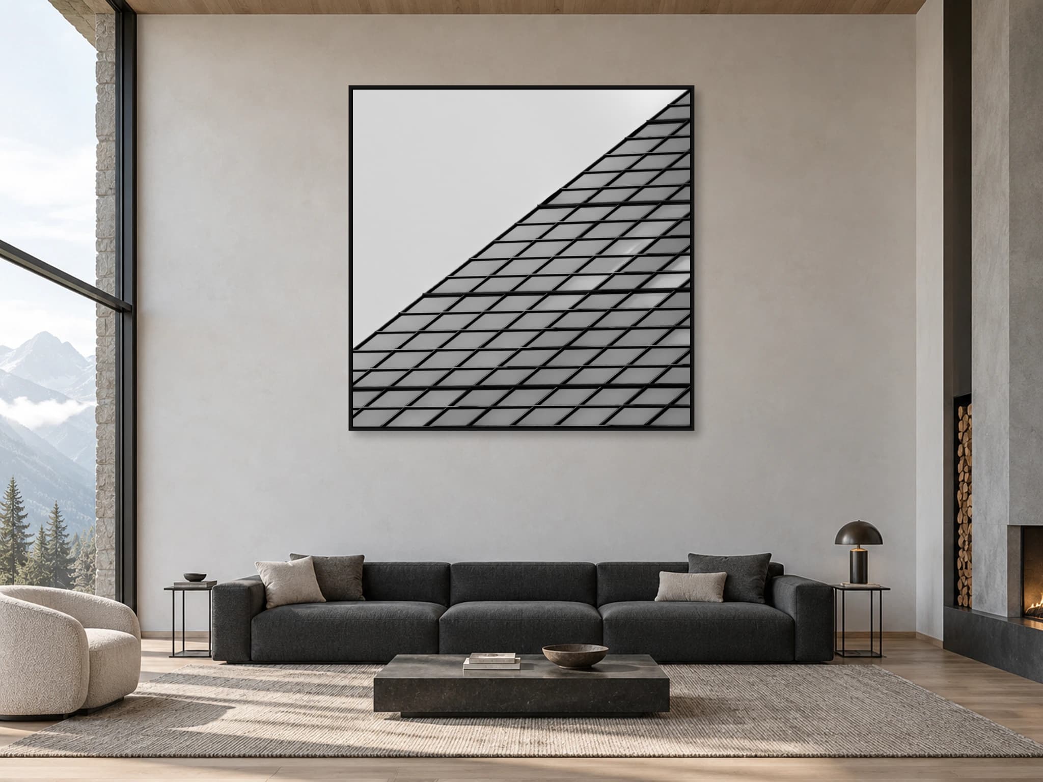 Illustrative interior setting for Grid
