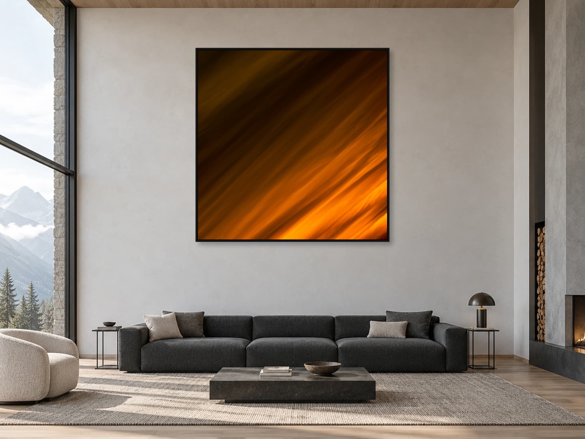 Illustrative interior setting for Oblique Light