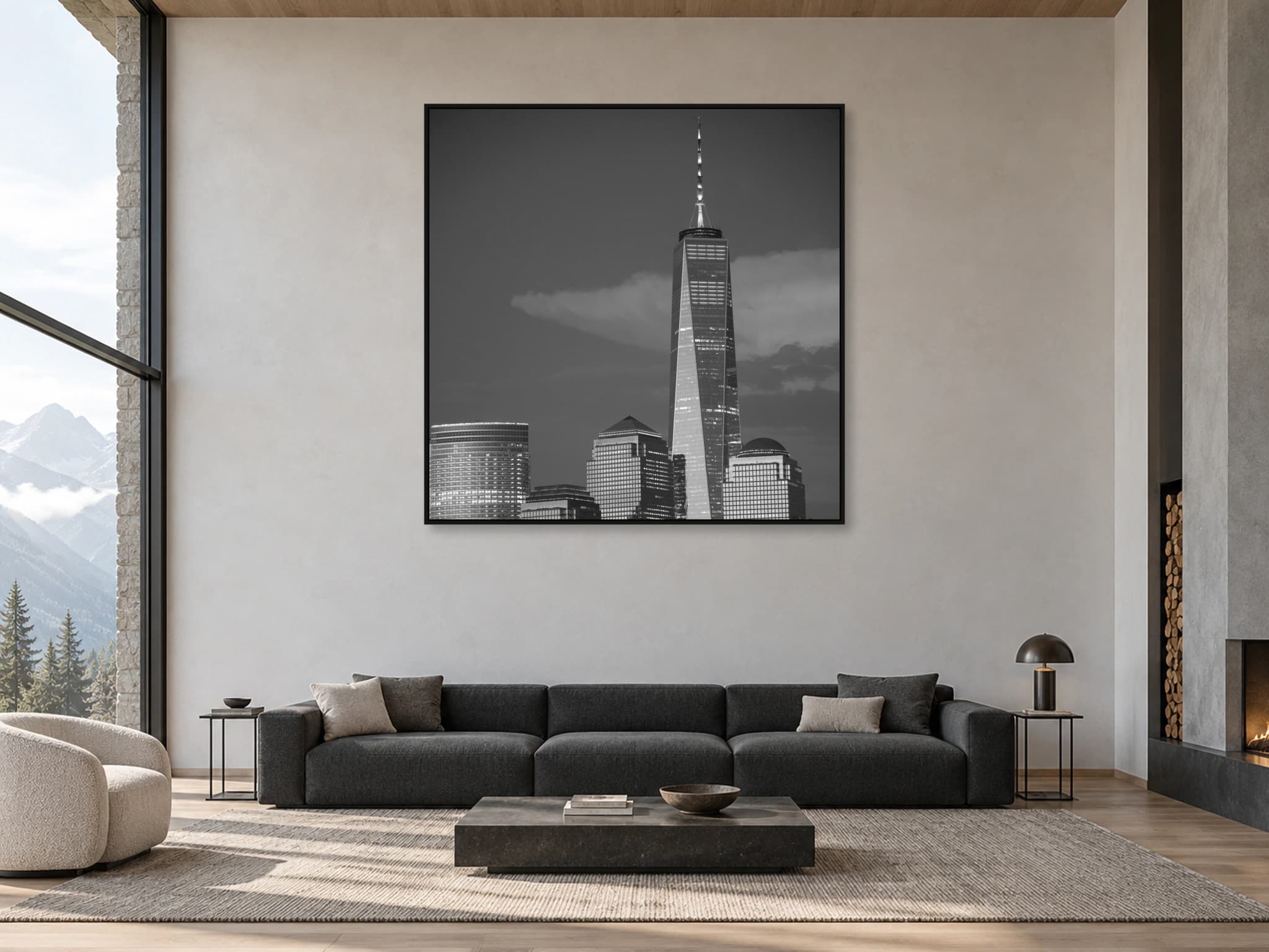Illustrative interior setting for One World Trade, Night
