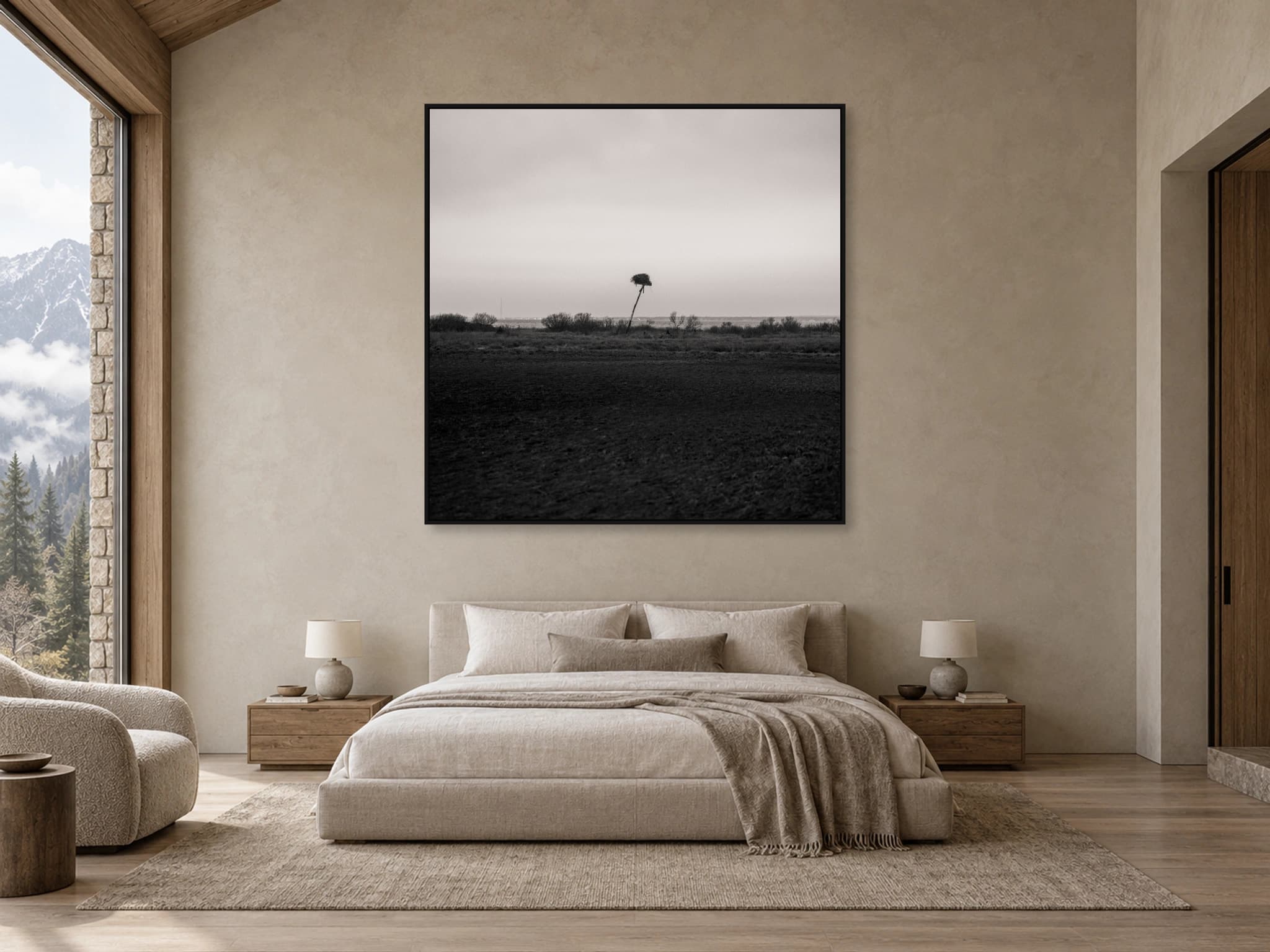 Illustrative interior setting for Raised Shelter