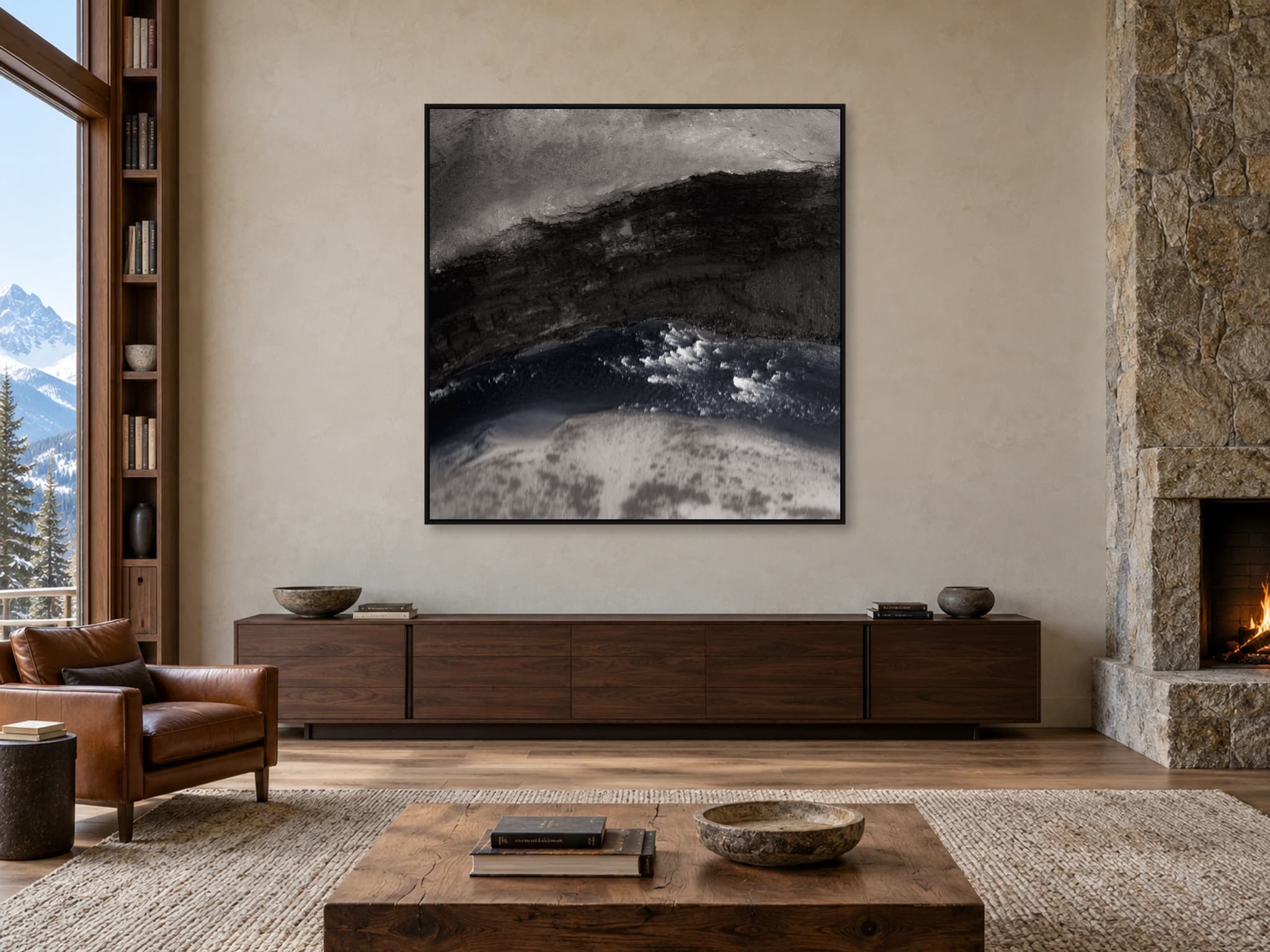Illustrative interior setting for River and Stone