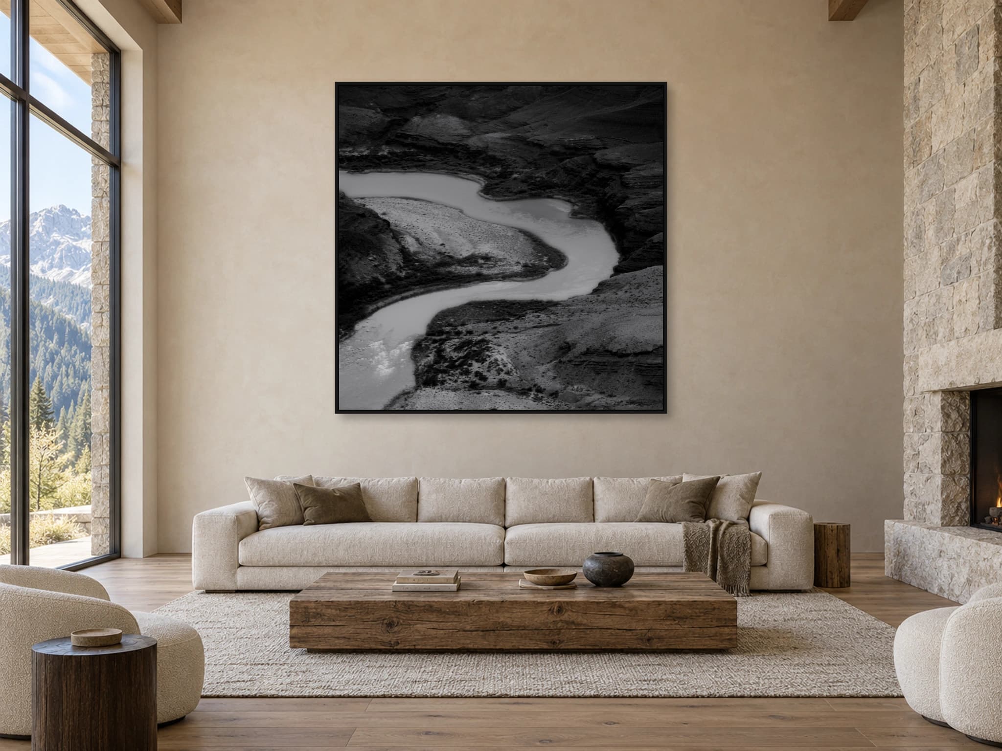 Illustrative interior setting for River Passage