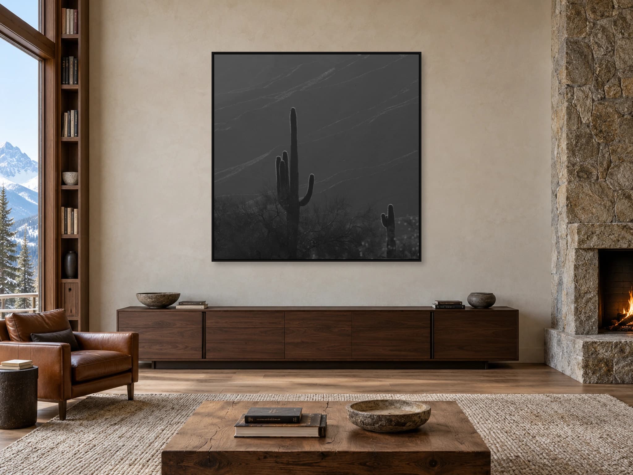 Illustrative interior setting for Saguaro in Shadow