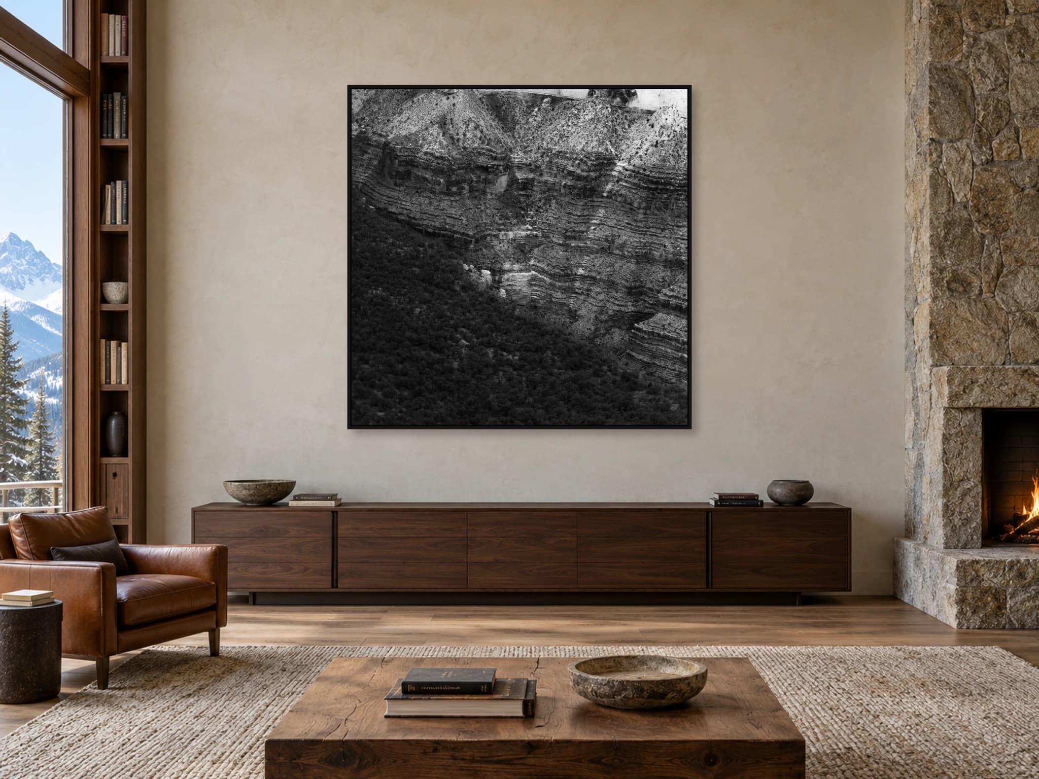Illustrative interior setting for Strata and Scrub